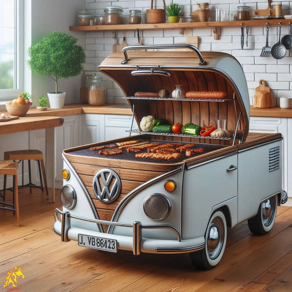 Volkswagen Bus Griller: Stylish BBQ on Wheels!