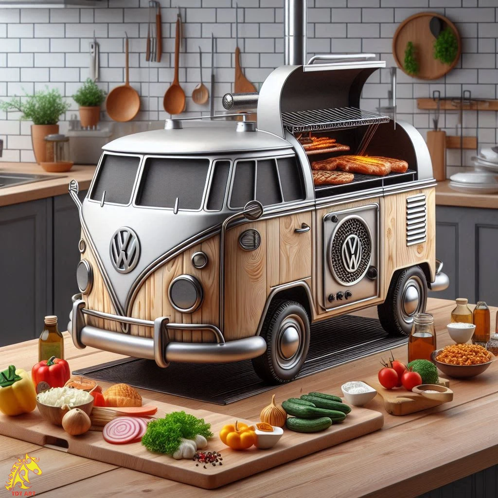 Volkswagen Bus Griller: Stylish BBQ on Wheels!