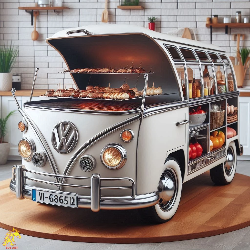 Volkswagen Bus Griller: Stylish BBQ on Wheels!