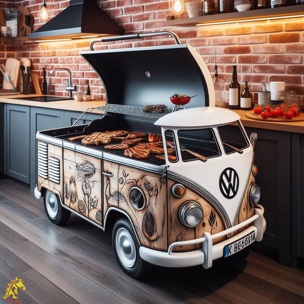 Volkswagen Bus Griller: Stylish BBQ on Wheels!