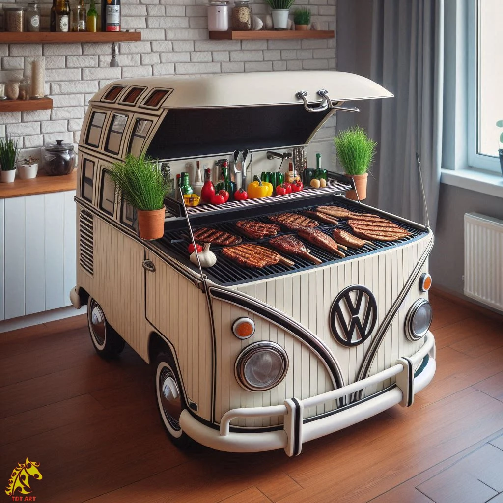 Volkswagen Bus Griller: Stylish BBQ on Wheels!