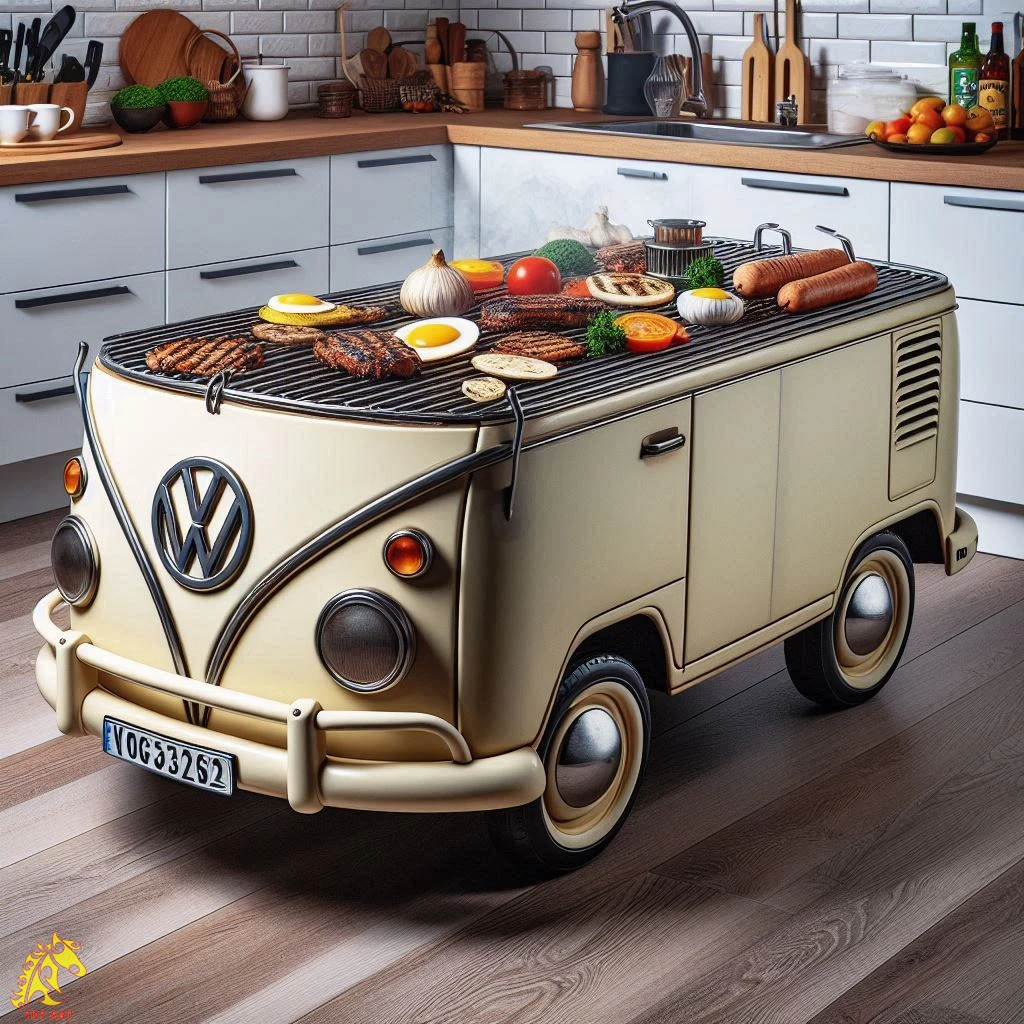 Volkswagen Bus Griller: Stylish BBQ on Wheels!