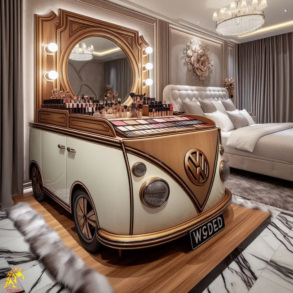 Volkswagen Inspired Makeup Table Design: Tips for Nostalgic Charm