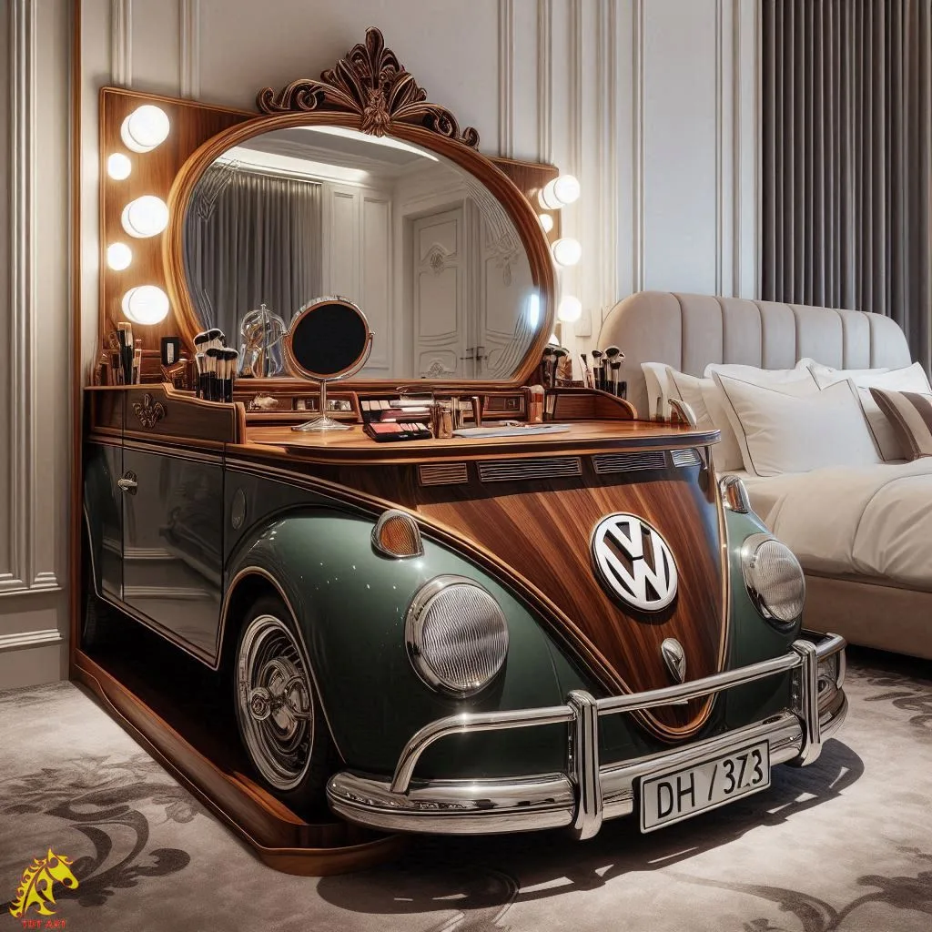 Volkswagen Inspired Makeup Table Design: Tips for Nostalgic Charm