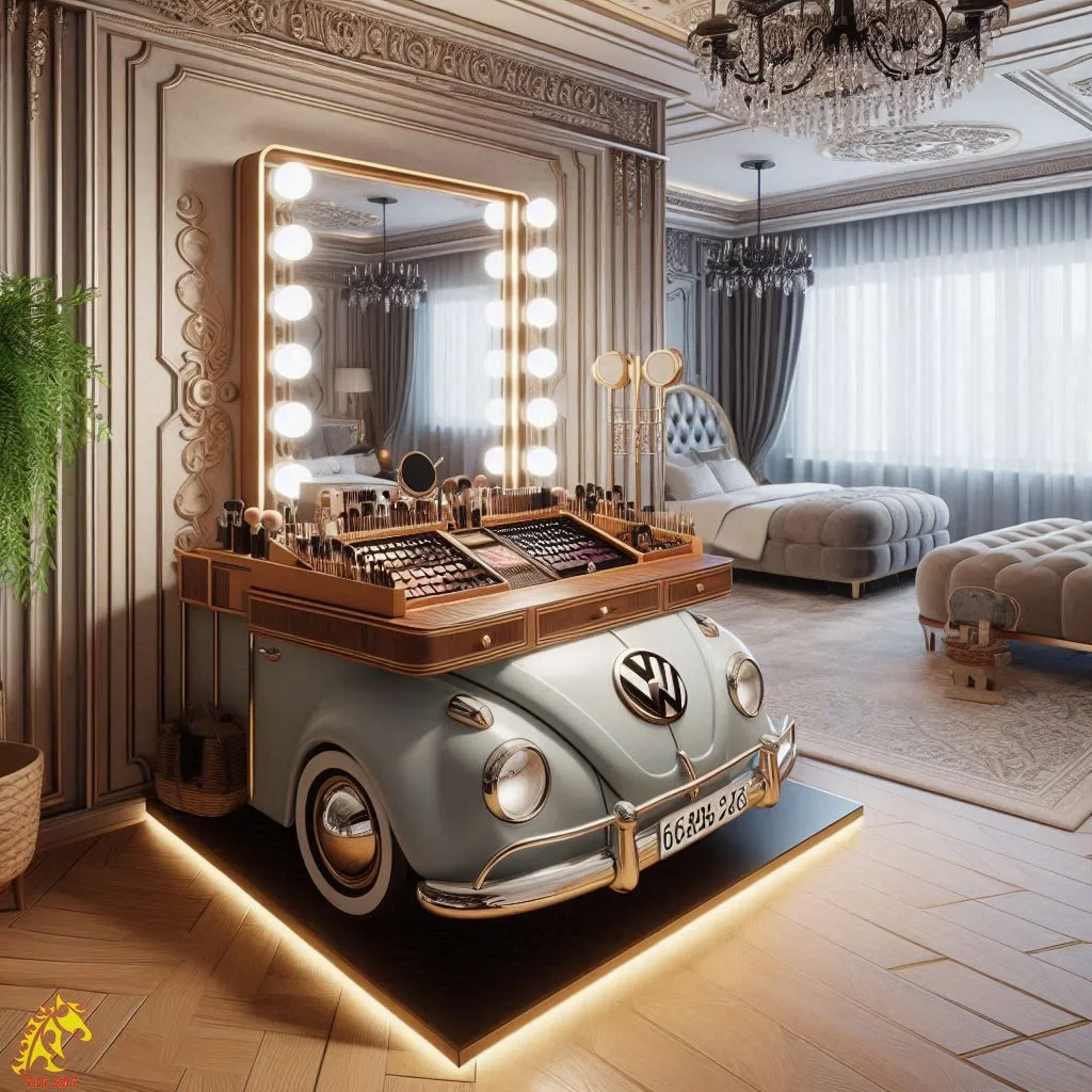 Volkswagen Inspired Makeup Table Design: Tips for Nostalgic Charm