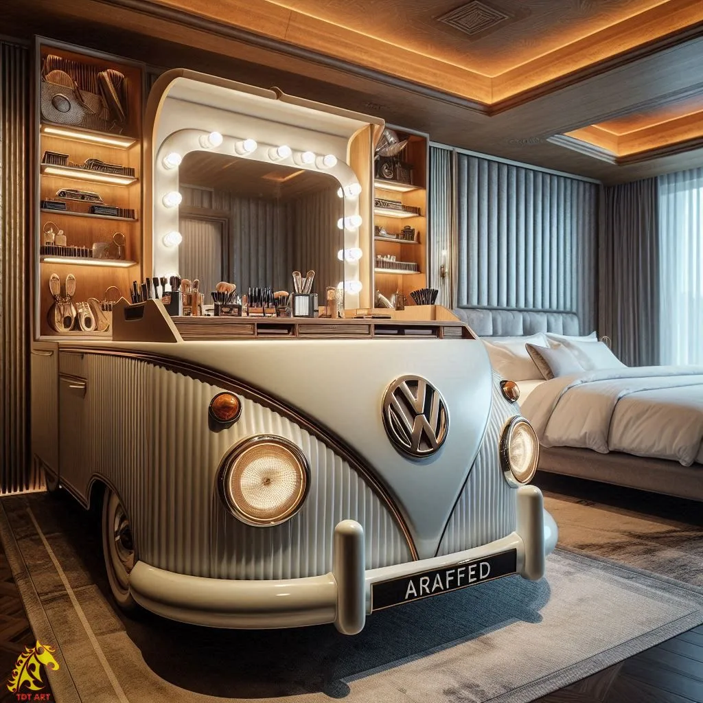 Volkswagen Inspired Makeup Table Design: Tips for Nostalgic Charm