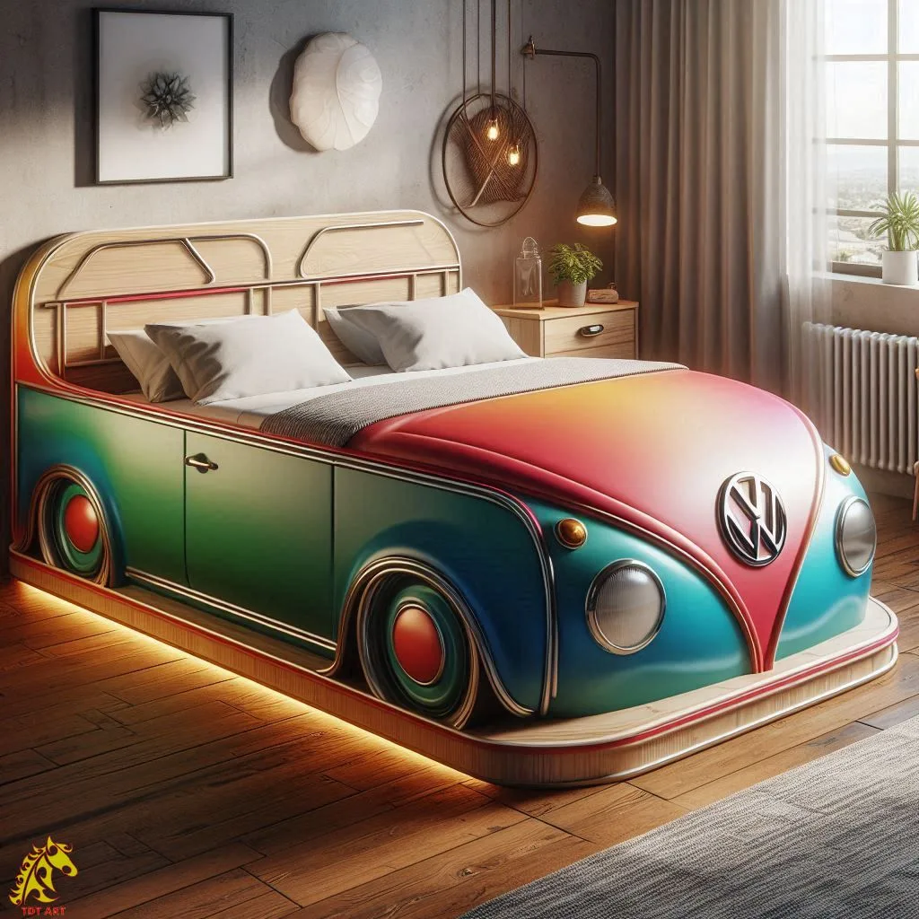 Volkswagen Shaped Bed Design: A Unique and Nostalgic Bedroom Centerpiece