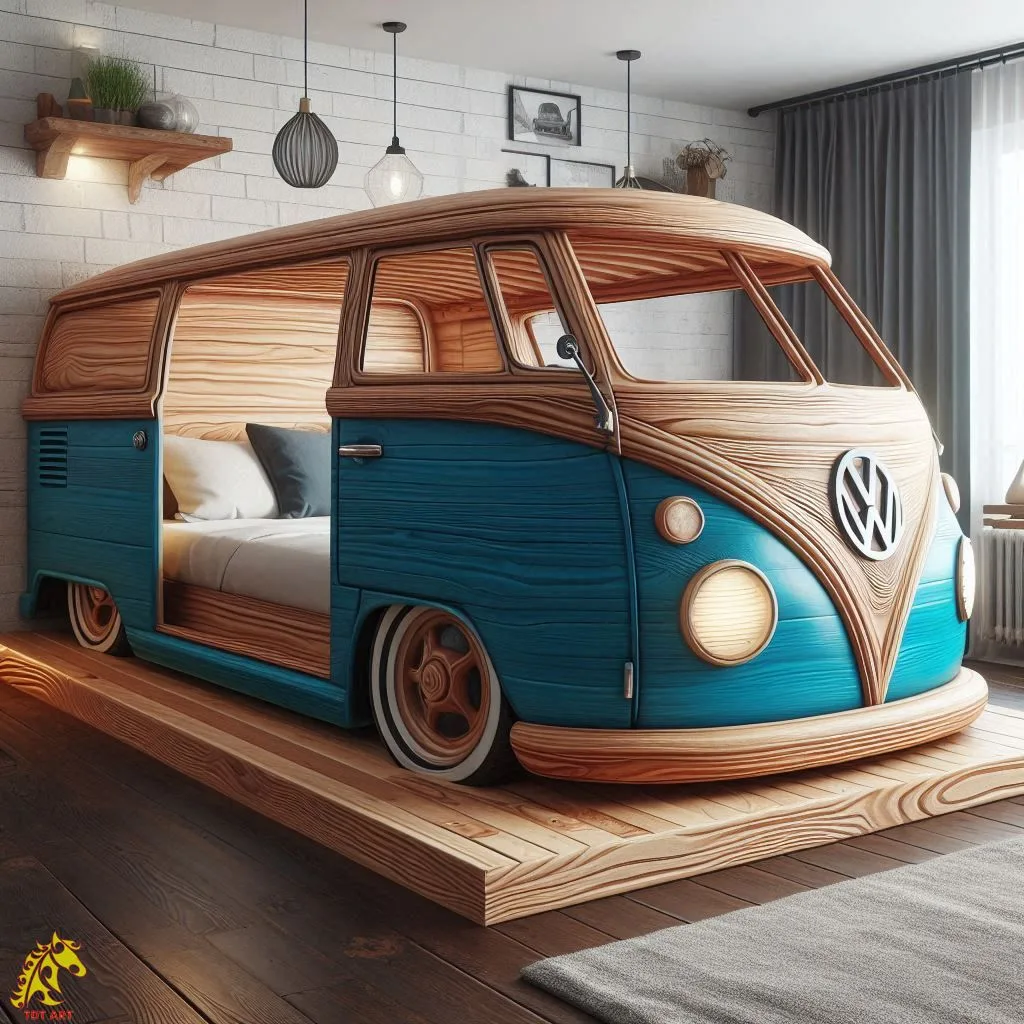 Volkswagen Shaped Bed Design: A Unique and Nostalgic Bedroom Centerpiece