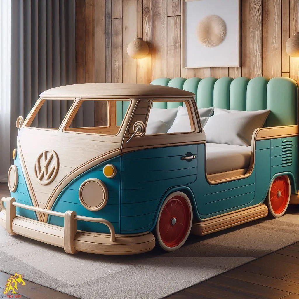 Volkswagen Shaped Bed Design: A Unique and Nostalgic Bedroom Centerpiece