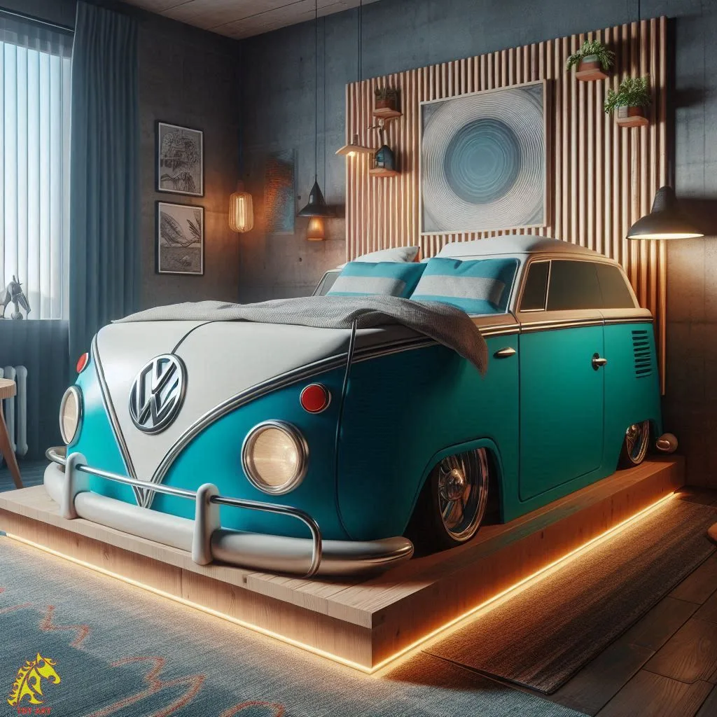 Volkswagen Shaped Bed Design: A Unique and Nostalgic Bedroom Centerpiece