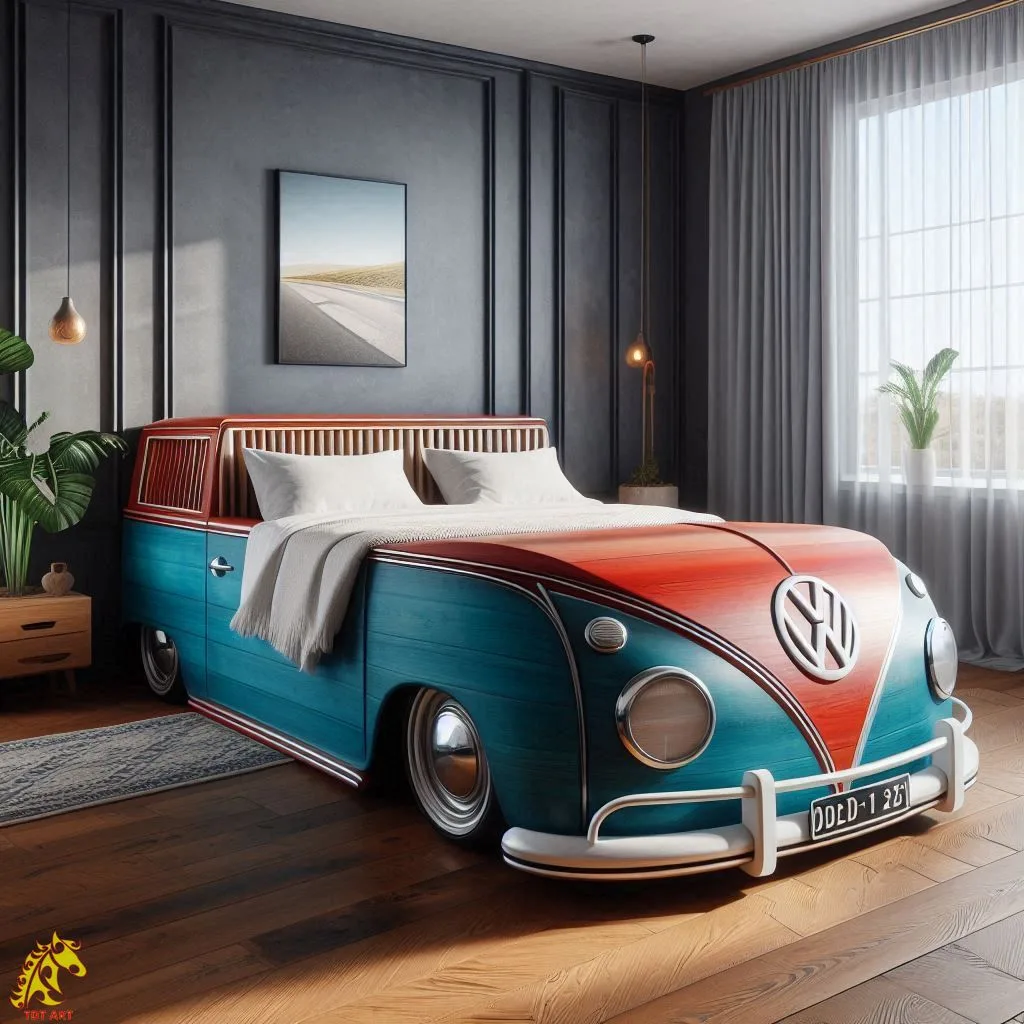 Volkswagen Shaped Bed Design: A Unique and Nostalgic Bedroom Centerpiece