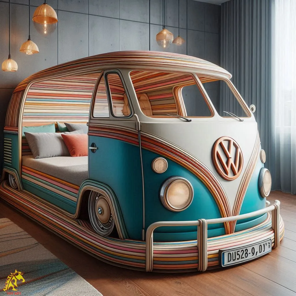 Volkswagen Shaped Bed Design: A Unique and Nostalgic Bedroom Centerpiece