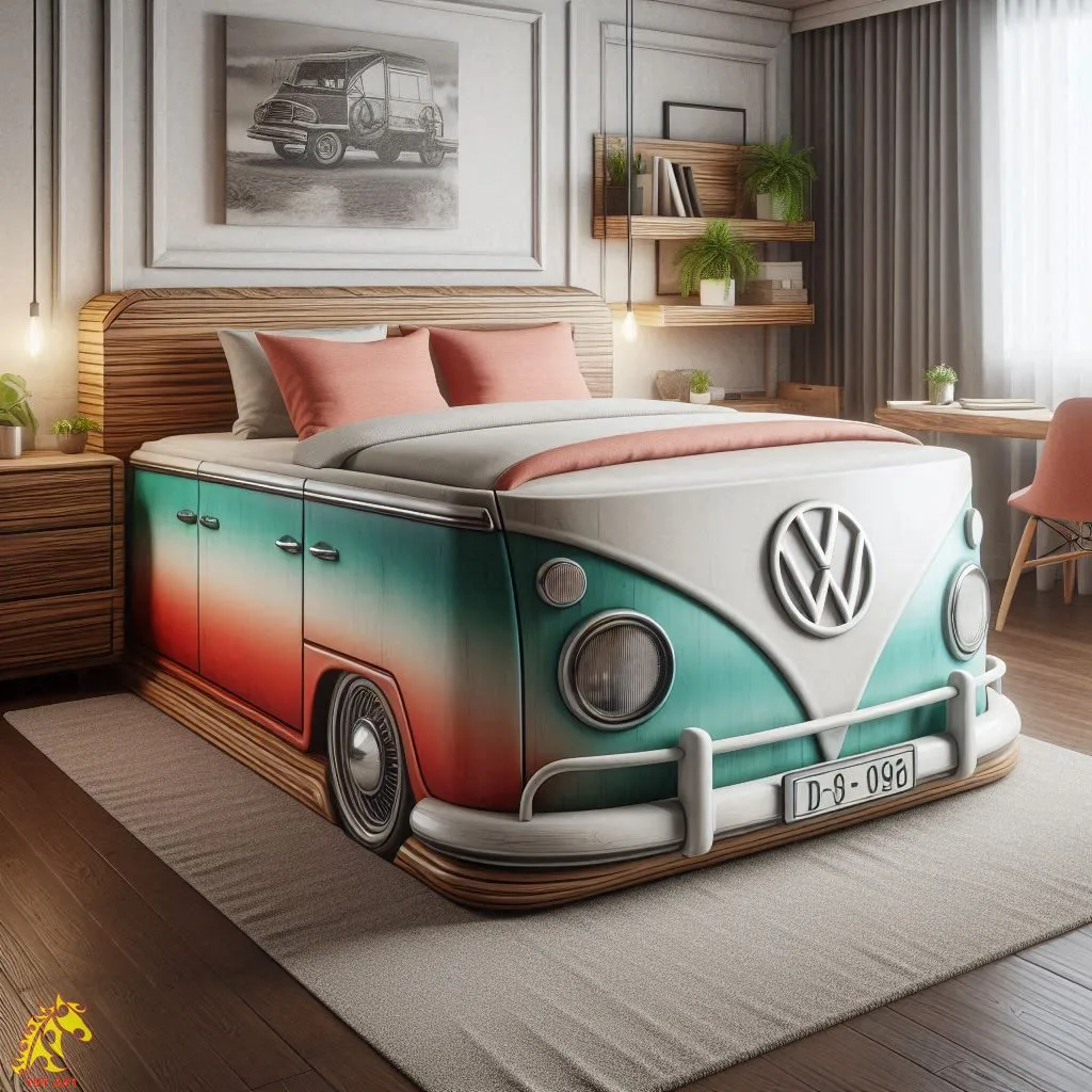 Volkswagen Shaped Bed Design: A Unique and Nostalgic Bedroom Centerpiece