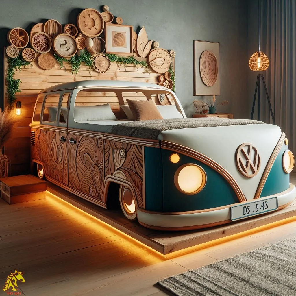 Volkswagen Shaped Bed Design: A Unique and Nostalgic Bedroom Centerpiece