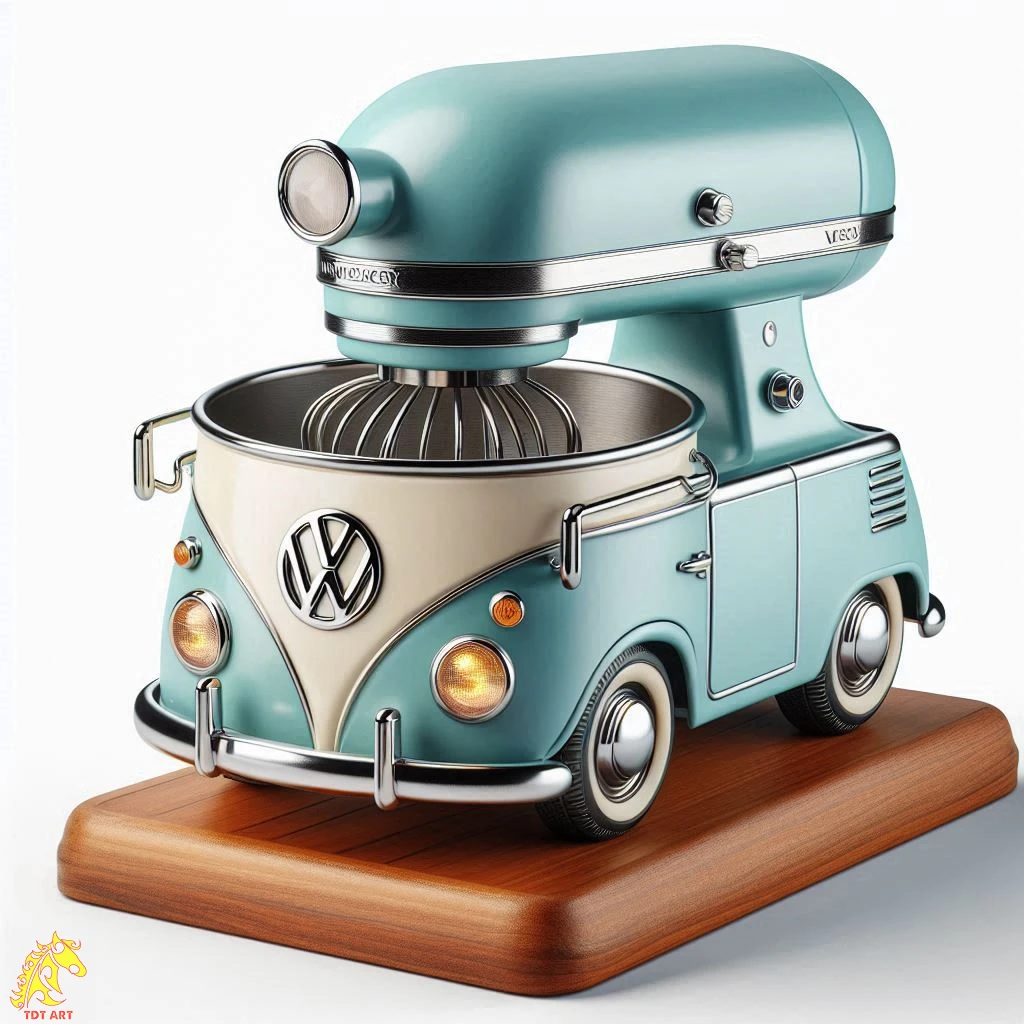 Volkswagen Shaped Stand Mixer Design: Retro Charm for Your Kitchen