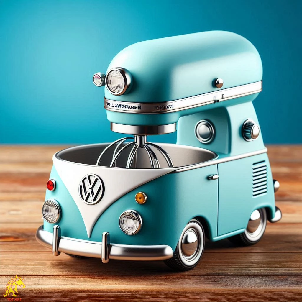 Volkswagen Shaped Stand Mixer Design: Retro Charm for Your Kitchen