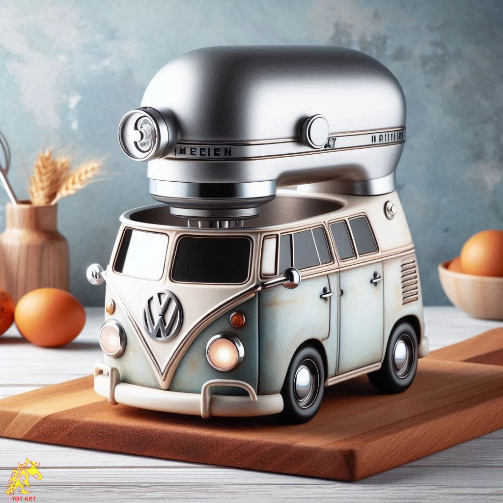 Volkswagen Shaped Stand Mixer Design: Retro Charm for Your Kitchen