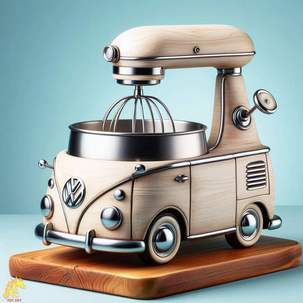 Volkswagen Shaped Stand Mixer Design: Retro Charm for Your Kitchen