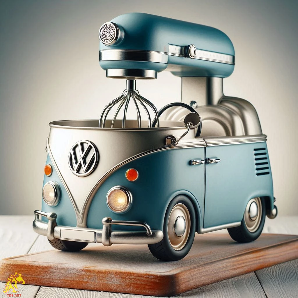 Volkswagen Shaped Stand Mixer Design: Retro Charm for Your Kitchen