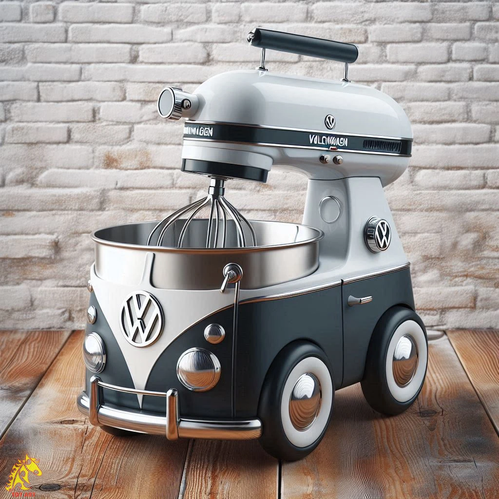 Volkswagen Shaped Stand Mixer Design: Retro Charm for Your Kitchen